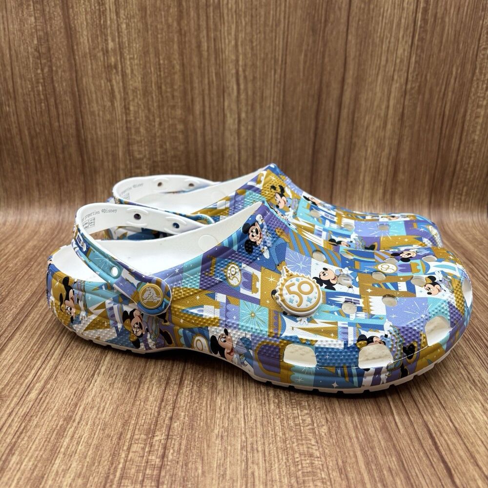 Walt Disney World 50th Anniversary‎ X Crocs Men’s Size 11 Mickey Minnie